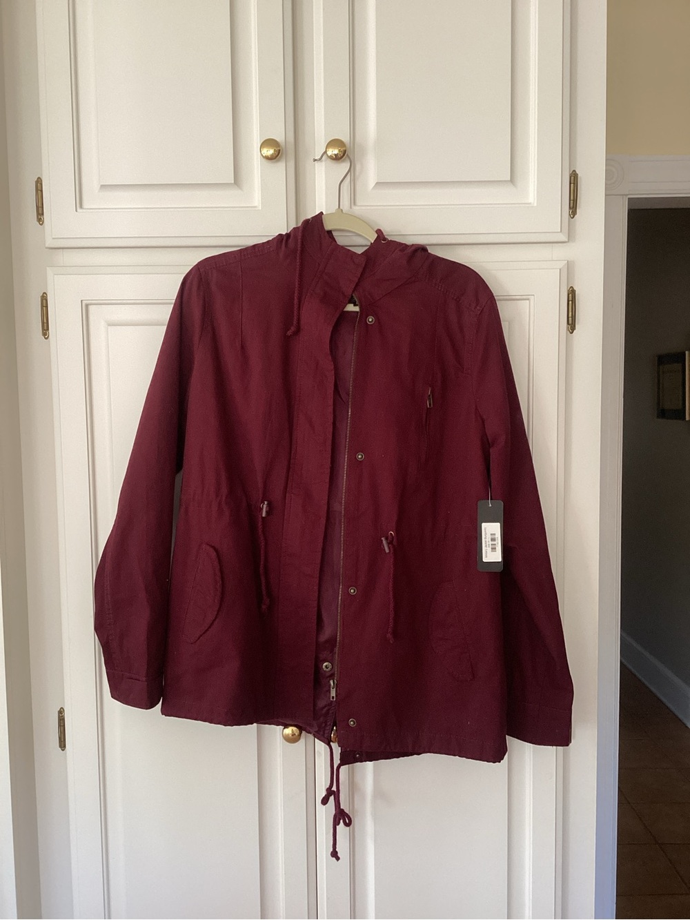Ambiance Maroon Hooded Jacket